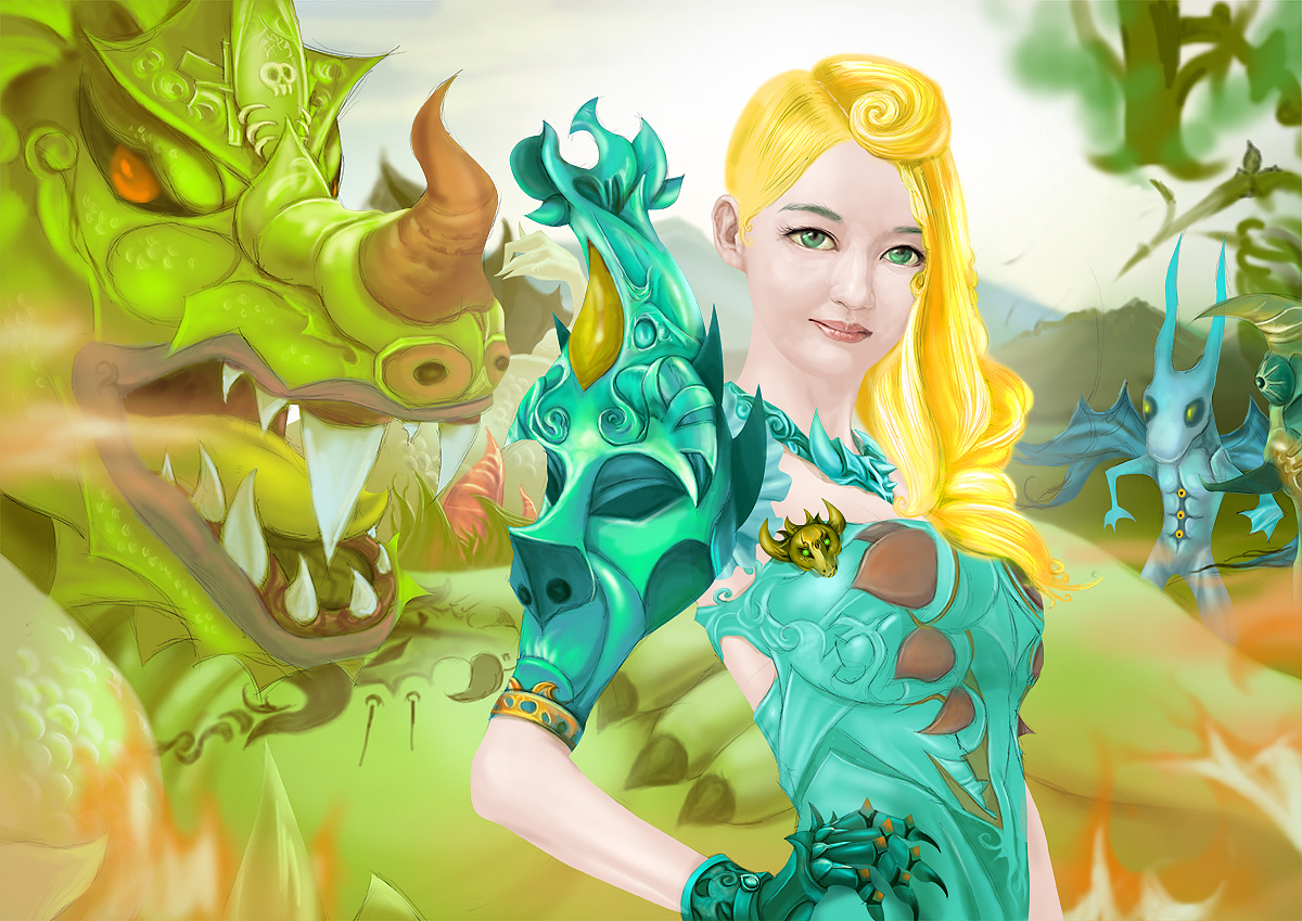 手绘系列一（图ZNDIxOTcwNDQ=） - 游戏原画 - 站酷设计师感恩的心123原创素材 - 站酷ZCOOL