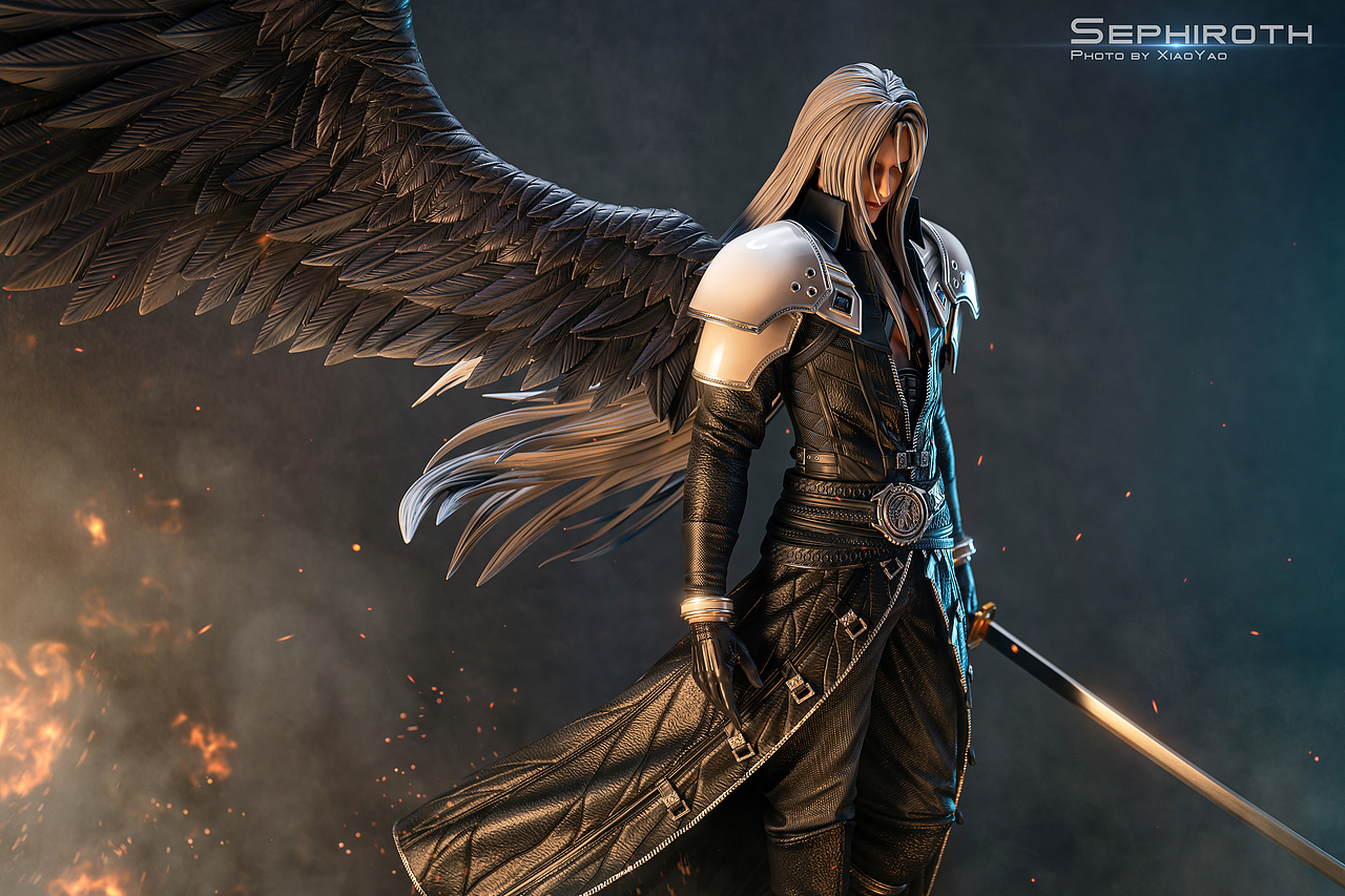 Sephiroth雕像摄影（图ZMjUyODk5NDky） - 产品摄影 - 站酷设计师一个半原创素材 - 站酷ZCOOL