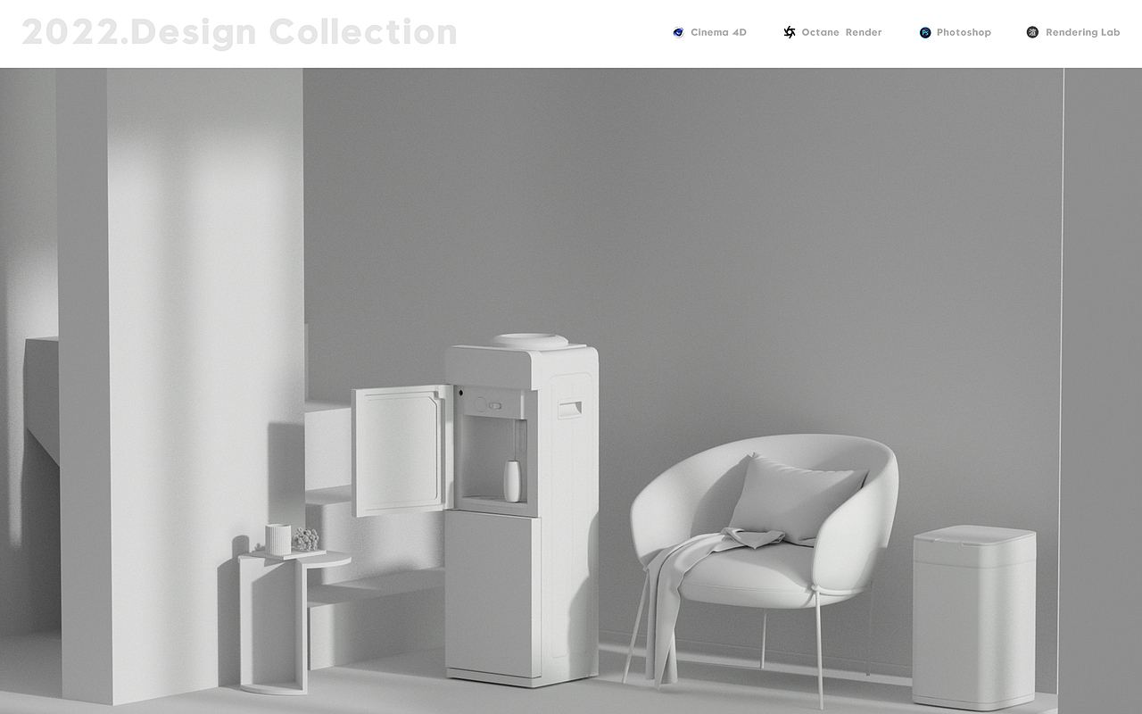 三款全渲染小家電詳情頁商業(yè)稿【感應(yīng)垃圾桶/飲水機】（圖ZMjg3ODc3NTgw） - 電商 - 站酷設(shè)計師渲染實驗室原創(chuàng)素材 - 站酷ZCOOL