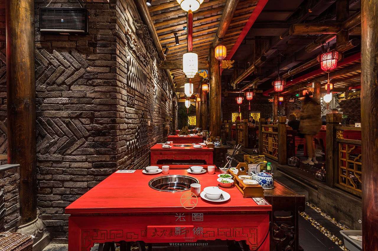 海口大龙翻印老成都火锅空间摄影