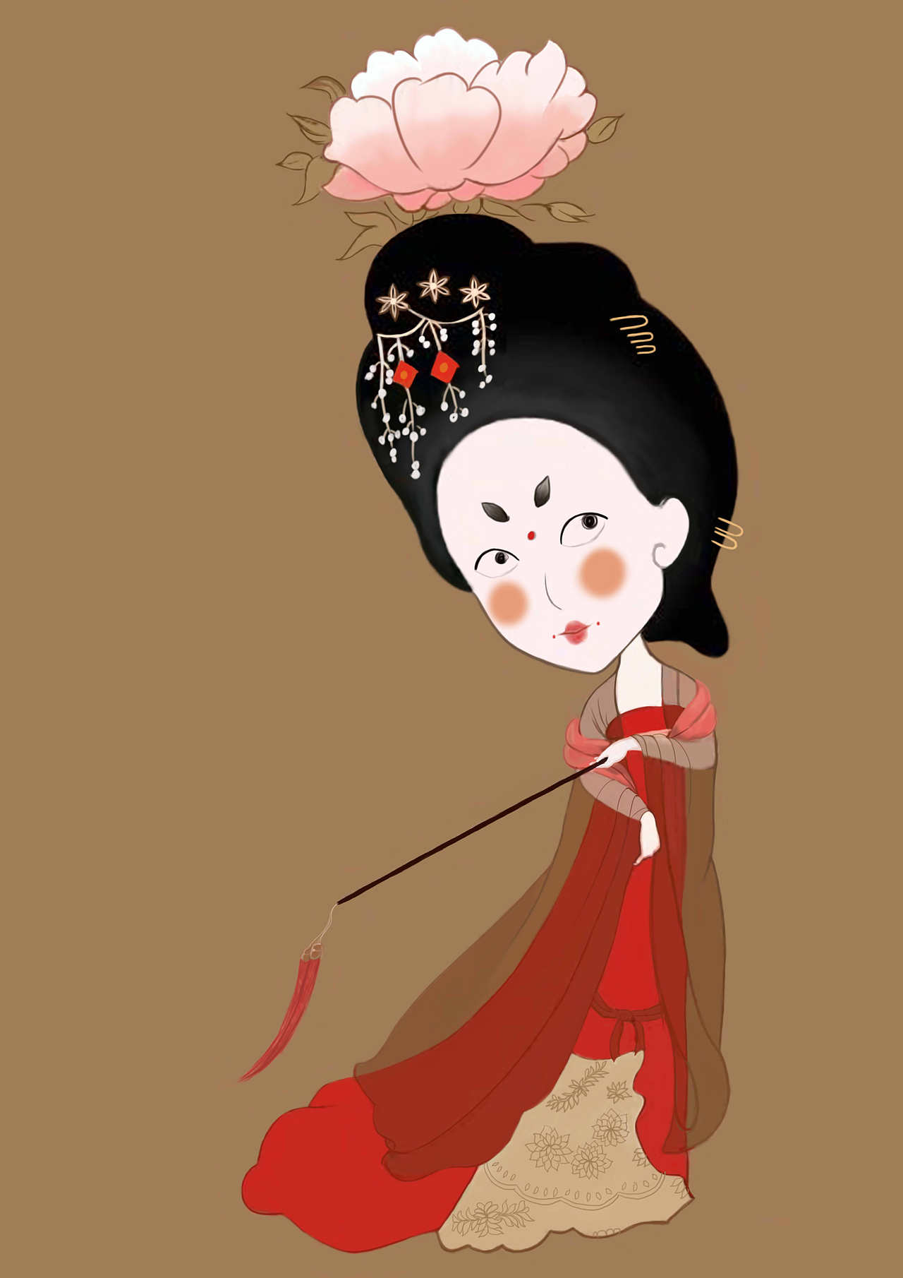 簪花仕女图之人物练习1