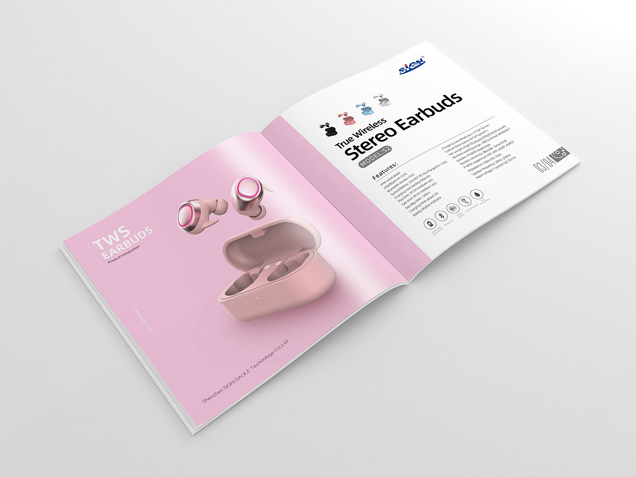 产品画册，画册排版，产品彩页，TWS蓝牙耳机（图ZMjMxMDU4MzIw） - 书籍/画册 - 站酷设计师tkl198322原创素材 - 站酷ZCOOL