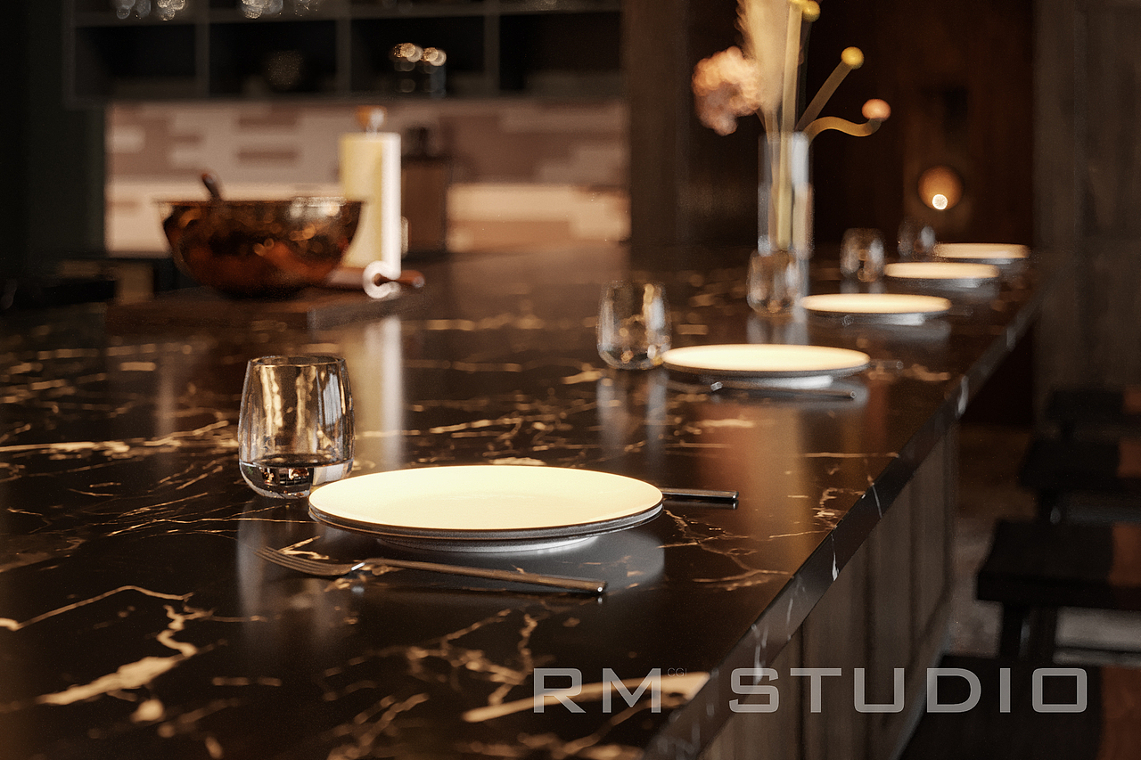 corona渲染-SR餐厅