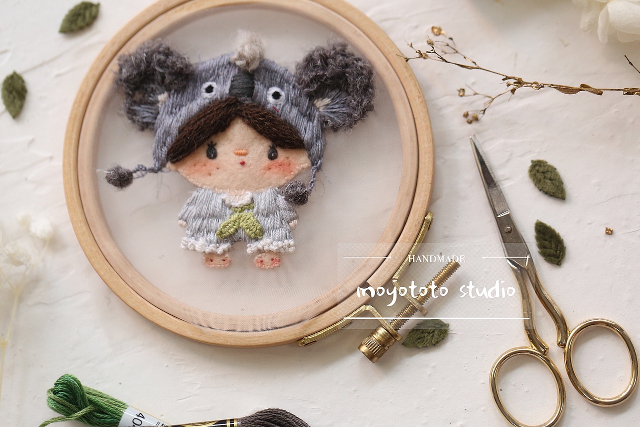 芝麻娃娃刺繡 澳洲旅行系列（圖ZMTc2Mzc4OTc2） - 其他手工藝 - 站酷設計師老兔子moyototo原創(chuàng)素材 - 站酷ZCOOL