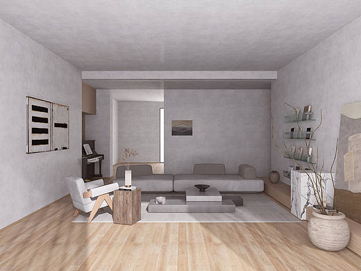 #侘寂风效果图表现