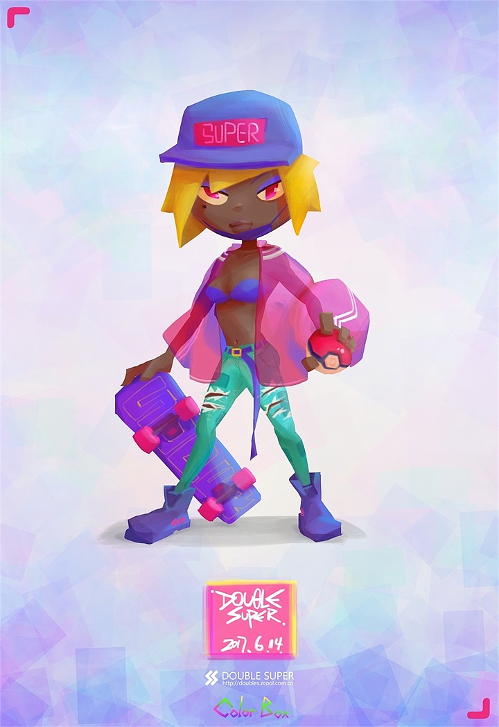 Color Box（图ZODQ4ODA4MTY=） - 新锐潮流插画 - 站酷设计师宇宙人烧烧原创素材 - 站酷ZCOOL