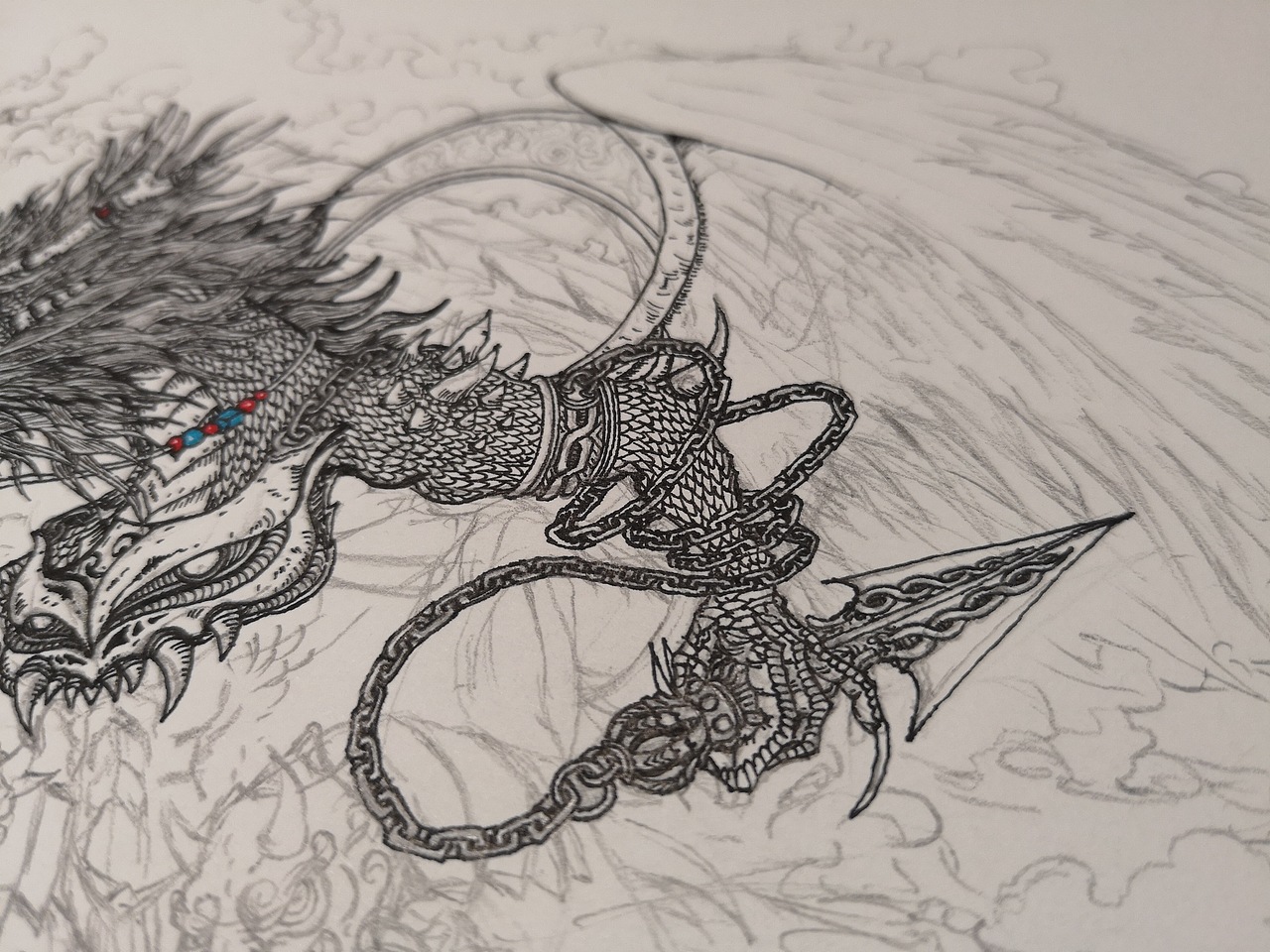 27-山海经-毣柞山海-南山经-招摇山-山神|插画|创作习作|毣余1980