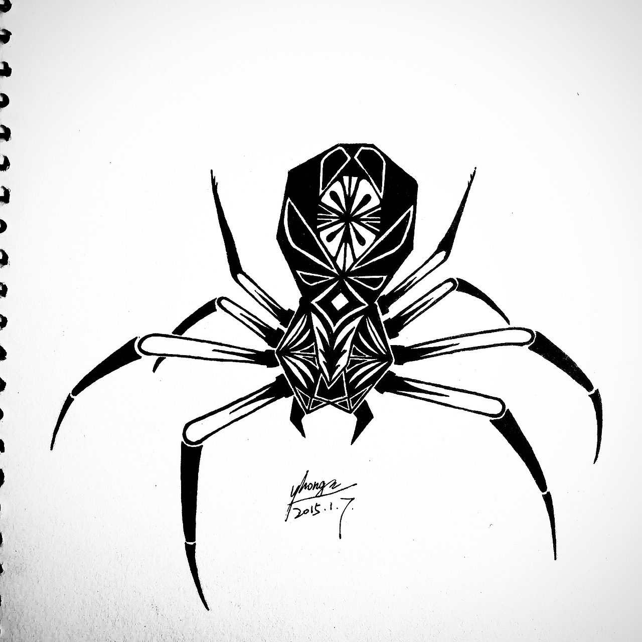 纹身设计手稿|插画|新锐潮流插画|yhon_原创作品-站酷zcool