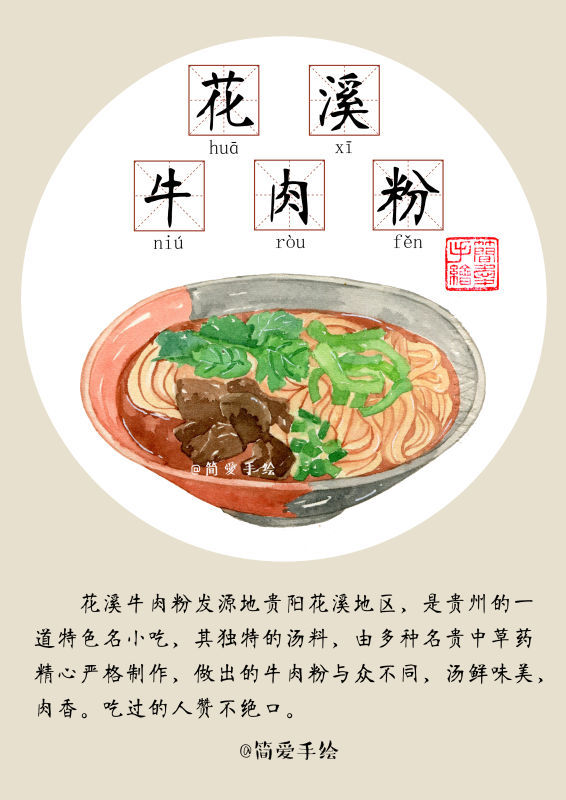 【纸上的美食】时光贵阳,不容错过的美食|插画|商业插画|简爱手绘