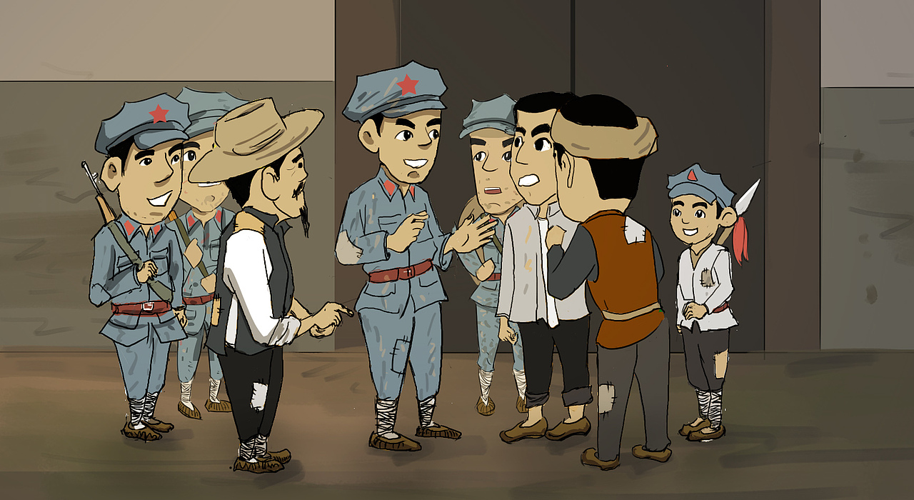 侦察分队前往娄山关进行实地侦察,摸清了敌情.