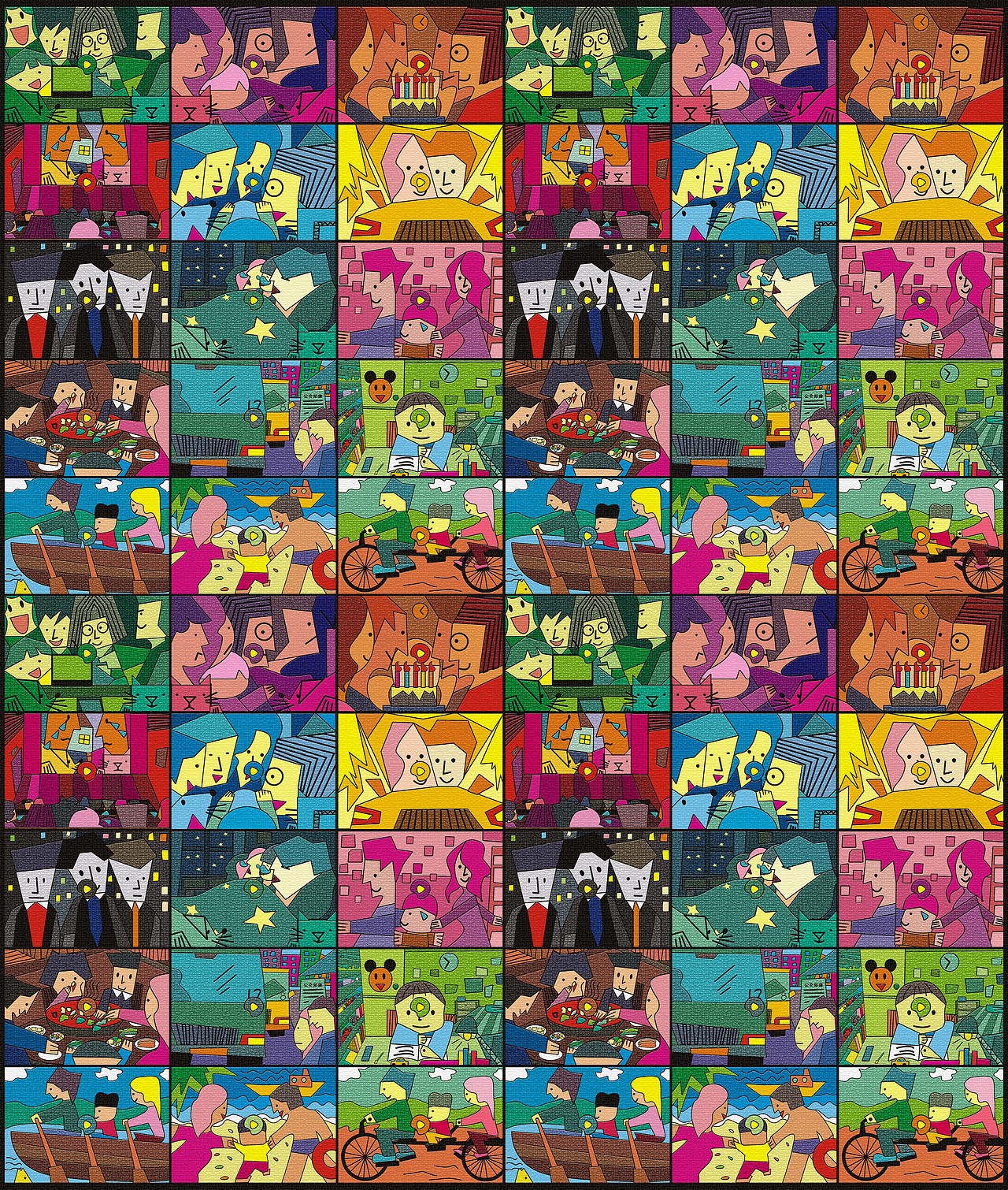 喜怒哀乐，点滴生活（图ZMTMzMjU4MTEy） - 图案 - 站酷设计师火影小丸子原创素材 - 站酷ZCOOL