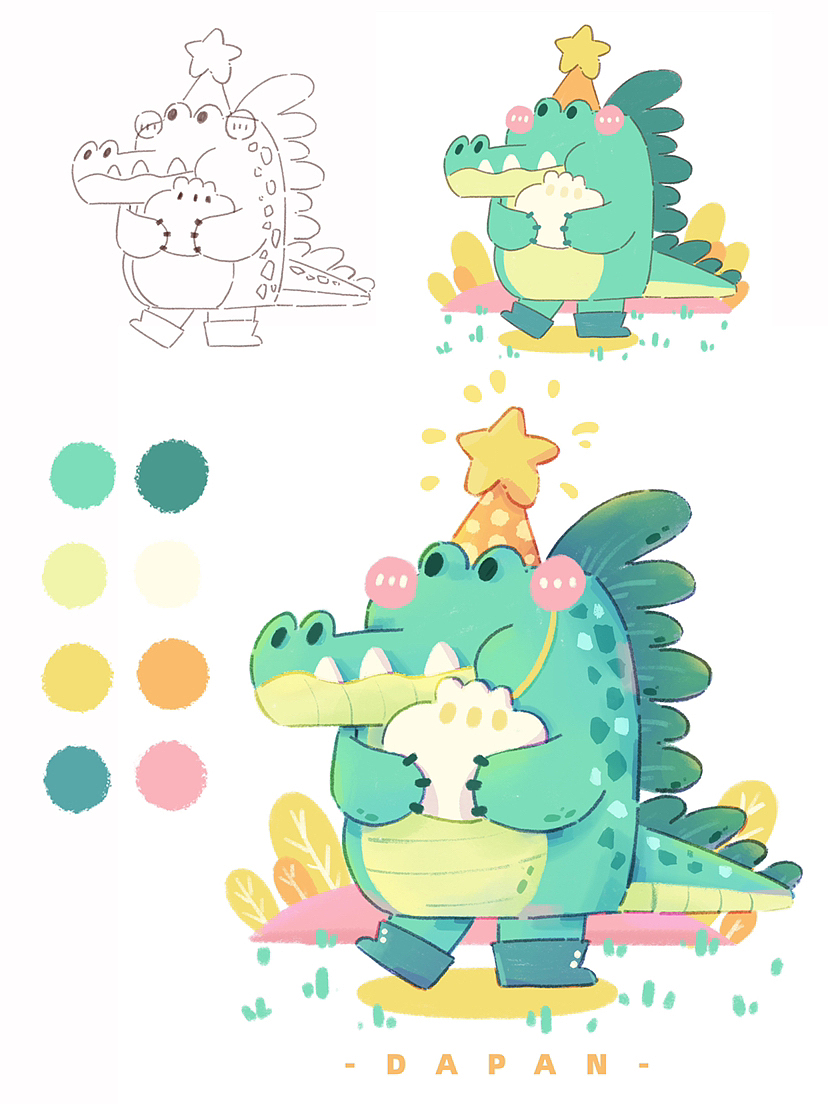 文创动物插画合集（图ZMzM1Nzg4MTMy） - 商业插画 - 站酷设计师DP大潘原创素材 - 站酷ZCOOL