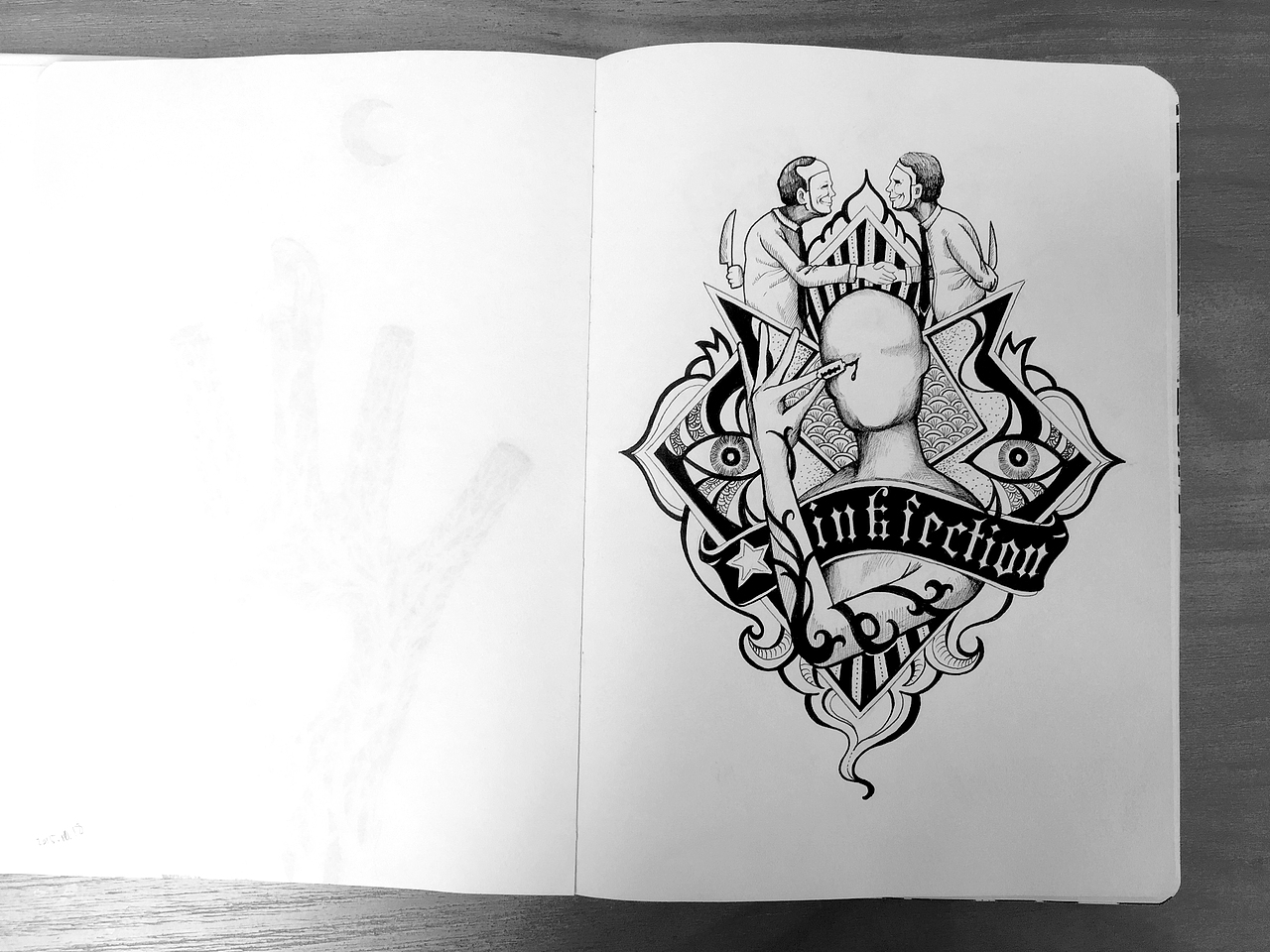 黑白插画集（图ZMTEyMjMyODY0） - 创作习作 - 站酷设计师meikiki原创素材 - 站酷ZCOOL