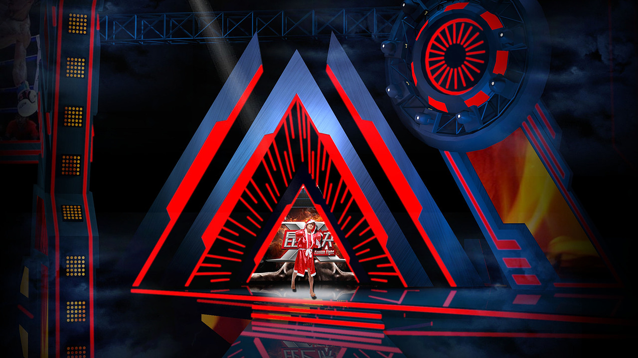 2015江苏卫视昆仑决上海站舞台视觉设计