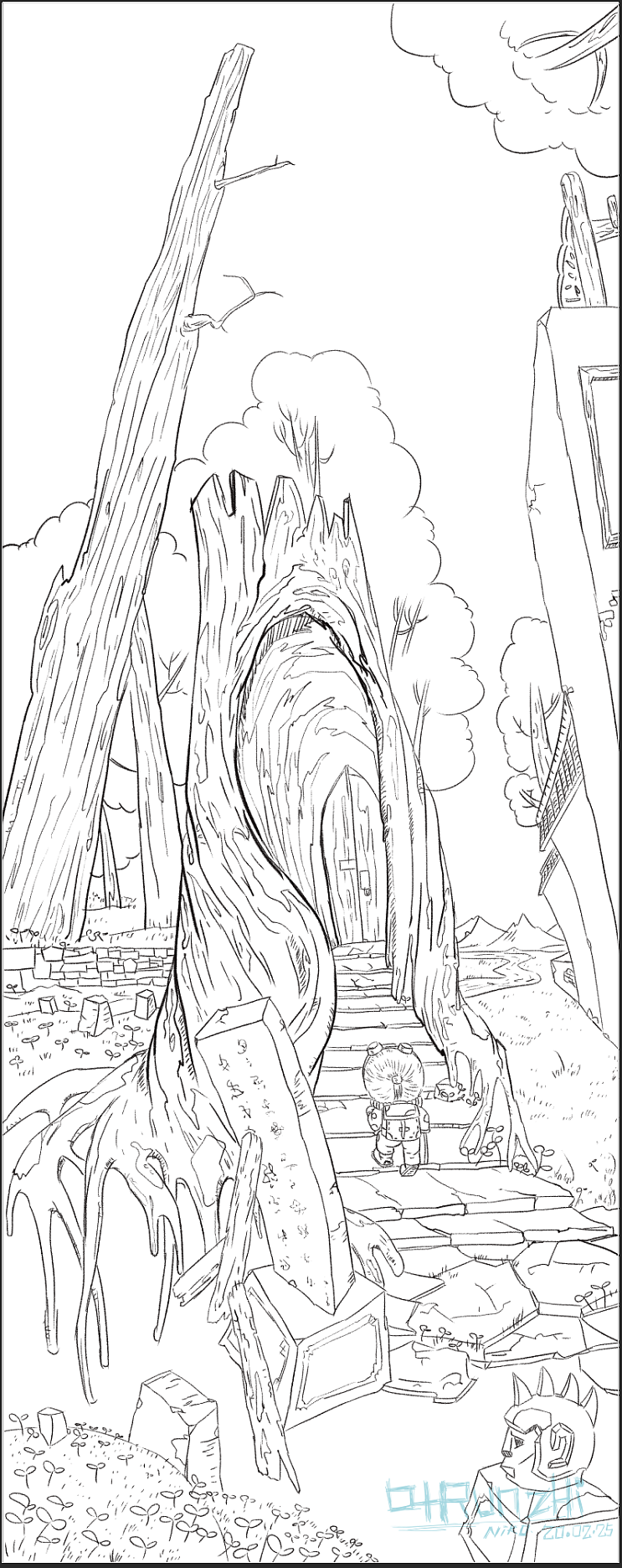 丛林插画
