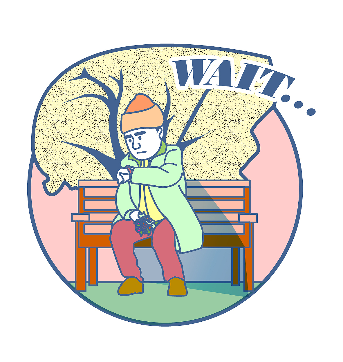 wait...|插画|创作习作|沃零_原创作品-站酷zcool