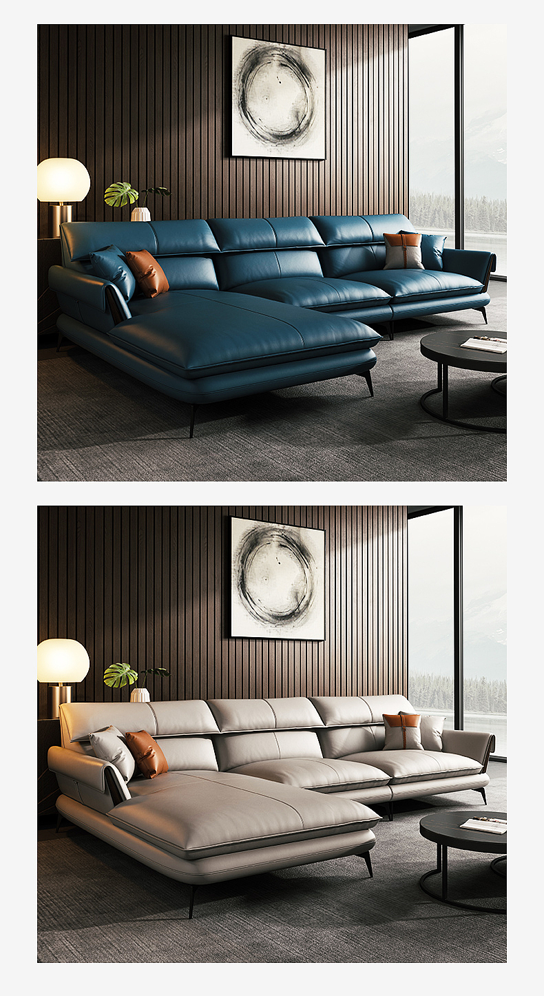 真皮沙发 家居精修