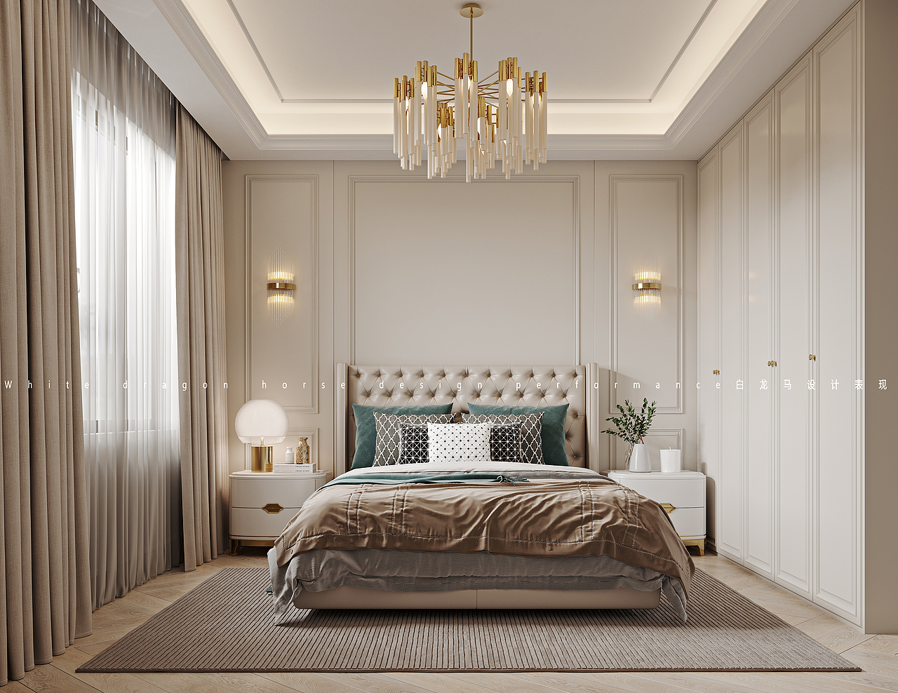 简美风格——白龙马效果图