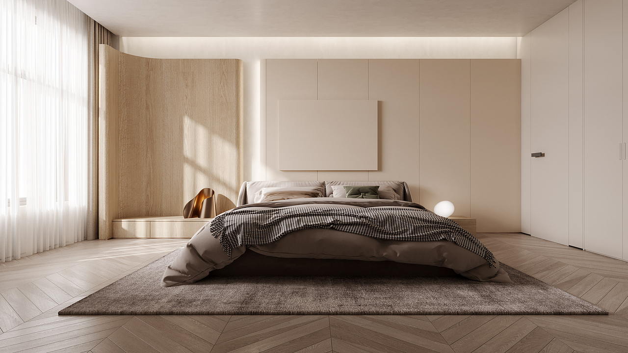 家装大平层奶油风