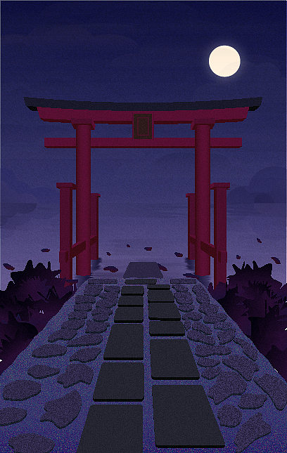 风景插画 渐变扁平风ui插画练习（图ZMTkxNzgwMjY4） - 创作习作 - 站酷设计师沧笙无歌原创素材 - 站酷ZCOOL