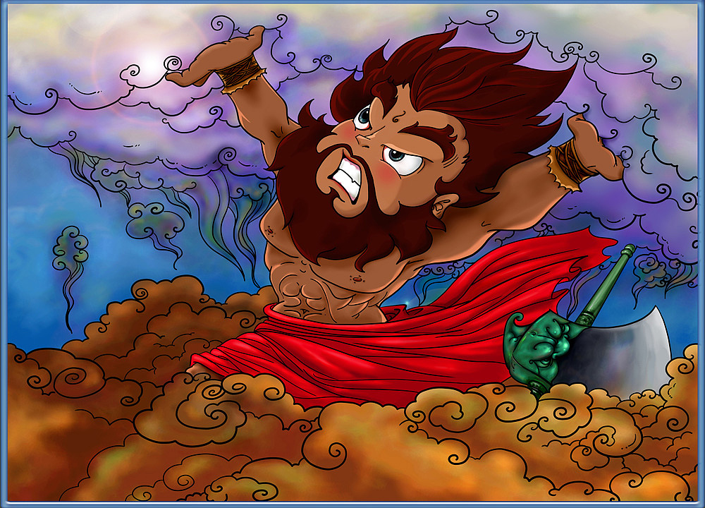 古风插画系列——盘古开天