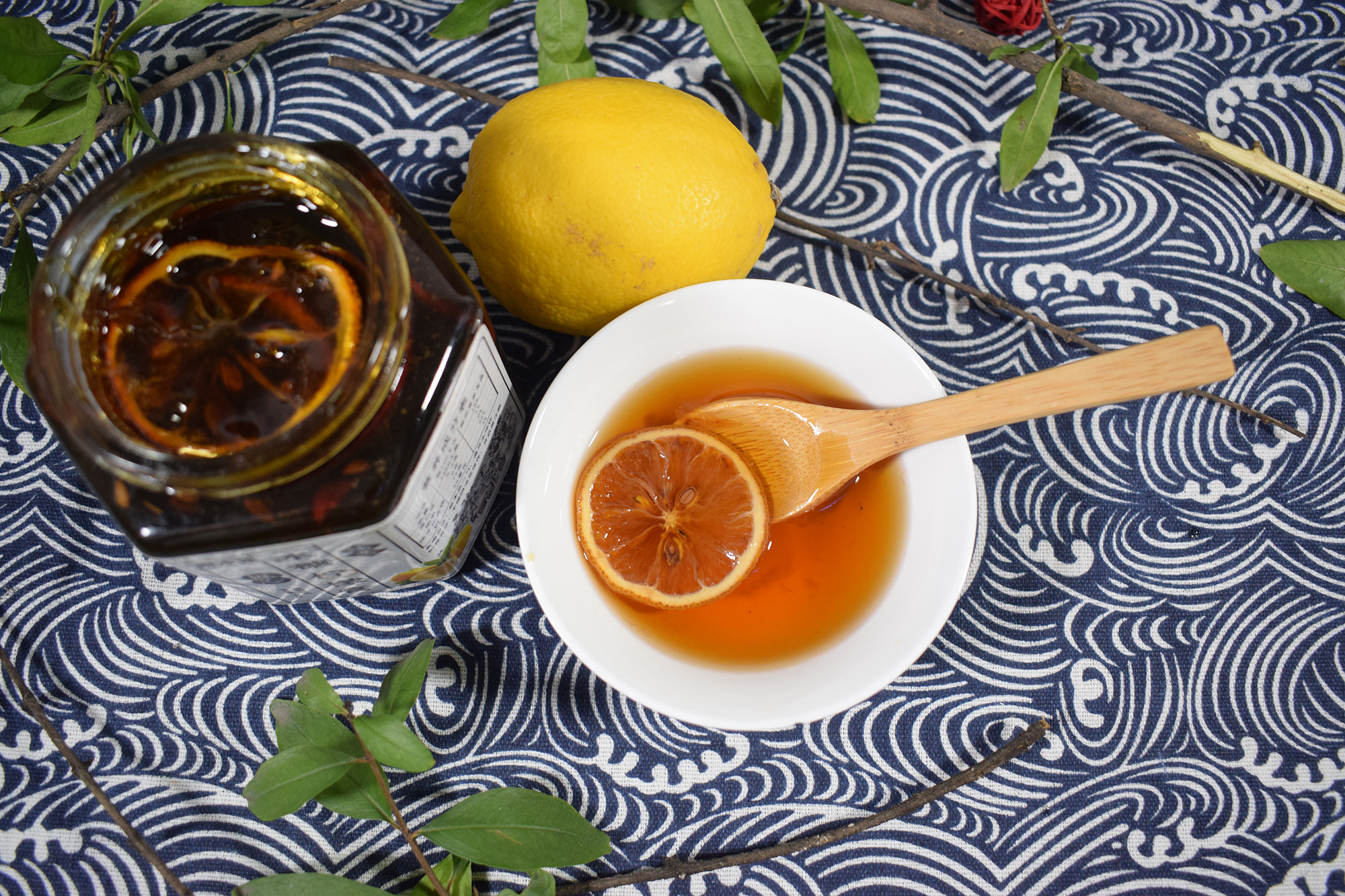 源本集·冰糖柠檬膏 标签设计 产品拍摄