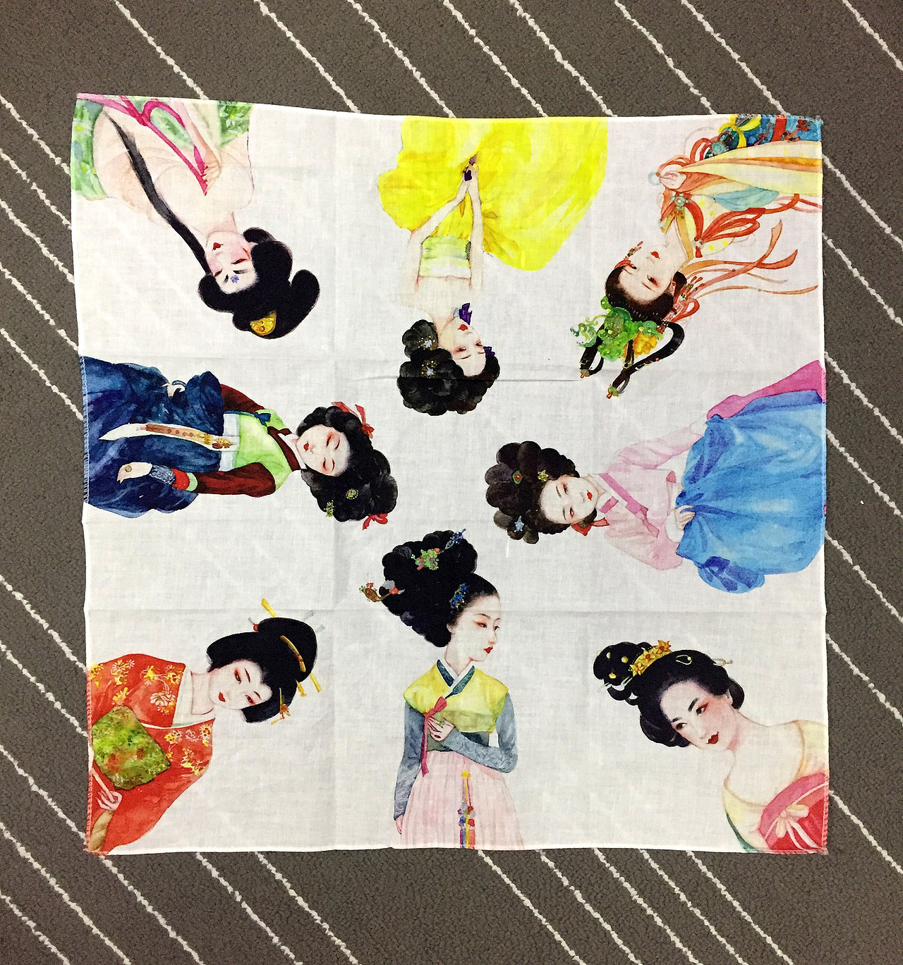 中日手帕+纸胶带设计展（图ZMTYxNzA2ODI0） - 商业插画 - 站酷设计师不卡门的Carmen原创素材 - 站酷ZCOOL