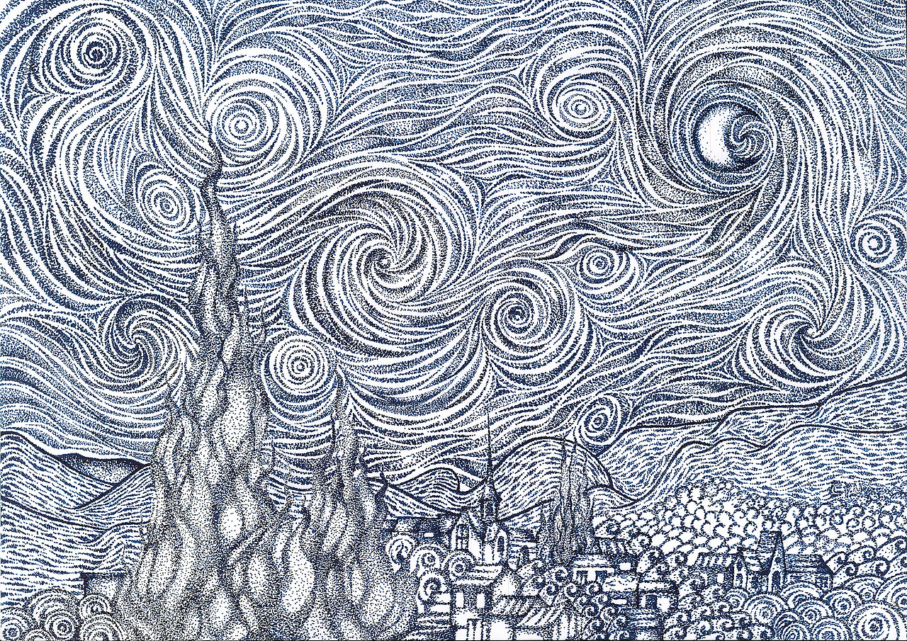 3临摹作品插画像素画手绘星空crux南十字crux南十字电视剧《狂飙》