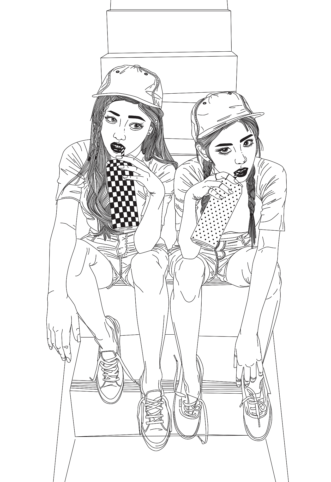 Who cares（图ZNDUxMDk4MDQ=） - 新锐潮流插画 - 站酷设计师步金云原创素材 - 站酷ZCOOL