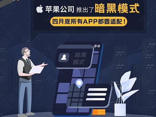 暗黑模式-公司宣传长图设计