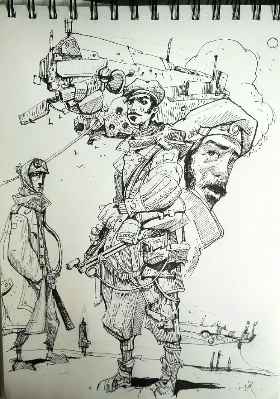 （一点干货）手绘步骤图和一些练笔