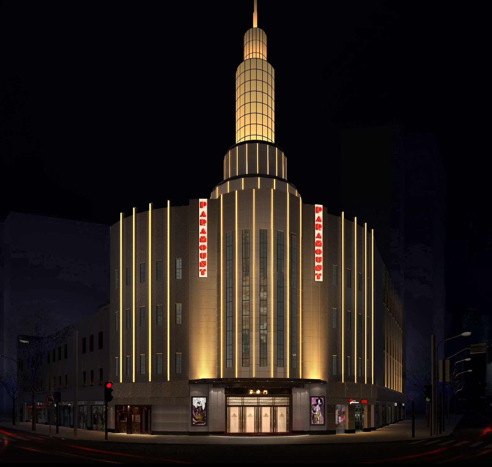 百老汇夜景灯光设计改造