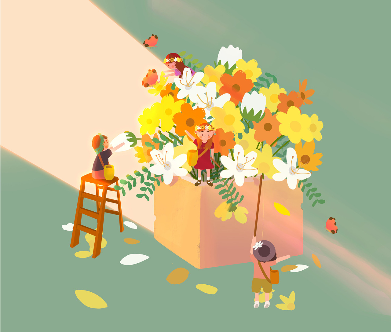 小人国系列|插画|商业插画|先人掌x - 原创作品 - 站酷 (zcool)