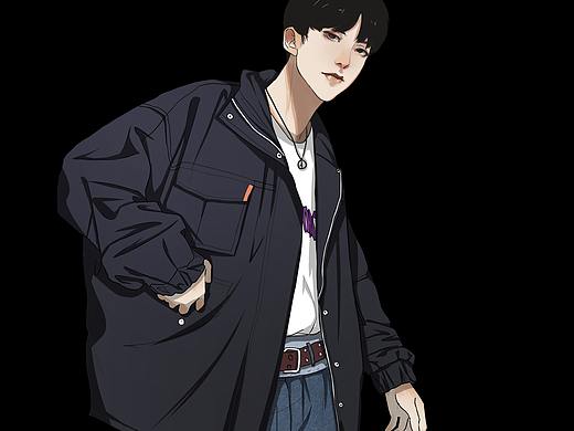 插画   男装搭配  小哥哥