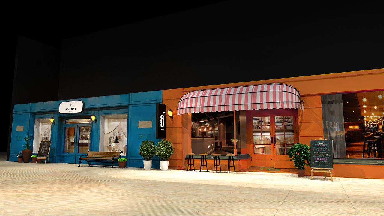 西溪银泰通道设计（图ZMjMzMTQwNzM2） - 其他三维 - 站酷设计师长大的彼得潘原创素材 - 站酷ZCOOL