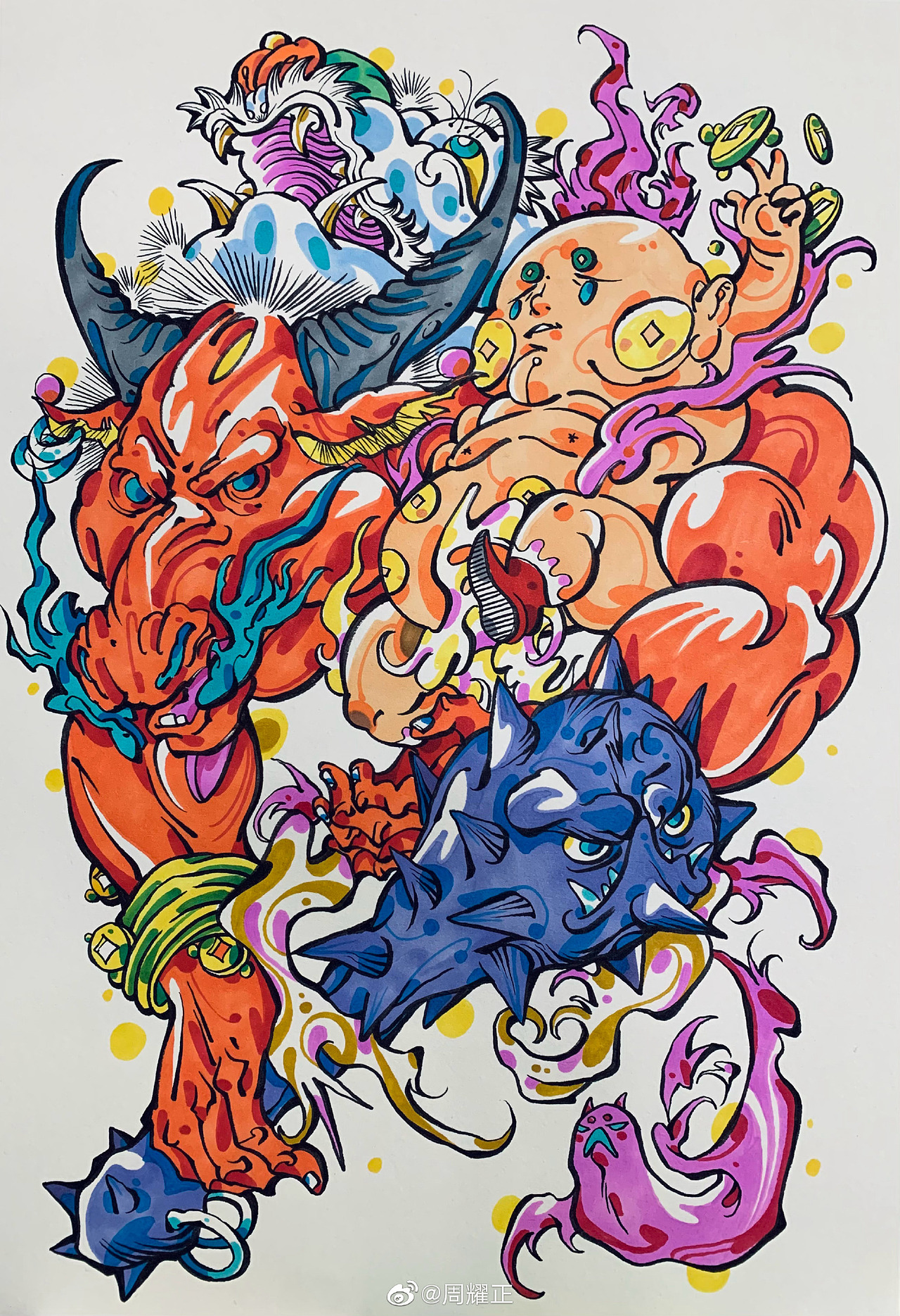 马克笔手绘一|插画|创作习作|菠萝正_原创作品-站酷zcool