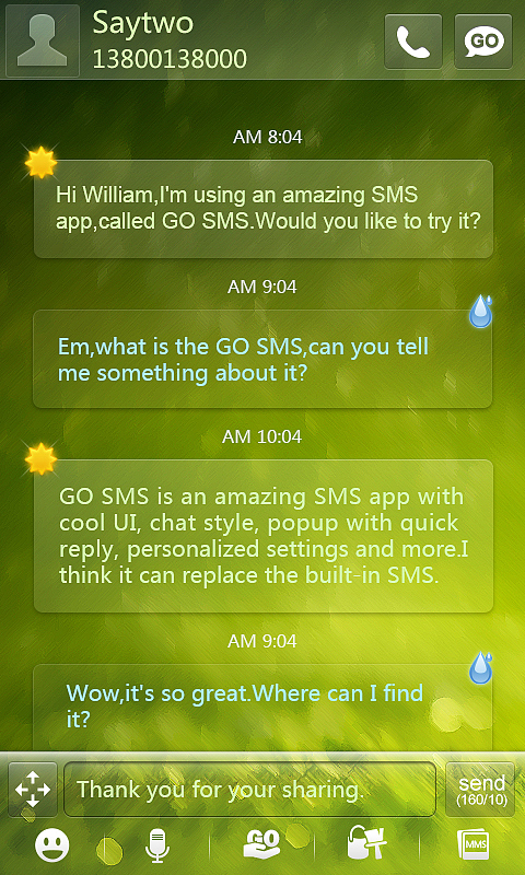 GO短信《Dreams》主题（图ZNzEwNjA0MA==） - 主题/皮肤 - 站酷设计师saytwo原创素材 - 站酷ZCOOL