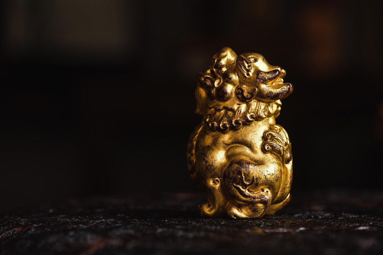 黄杨|髹金望天吼