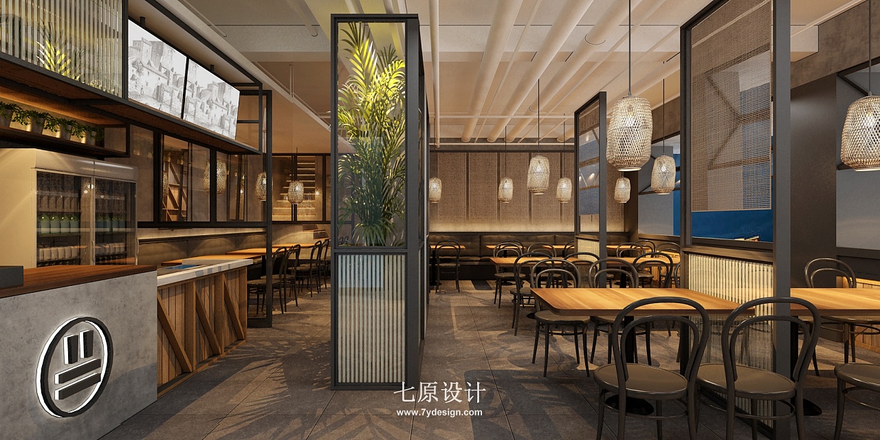 半天妖淄博店_烧烤店设计_七原设计