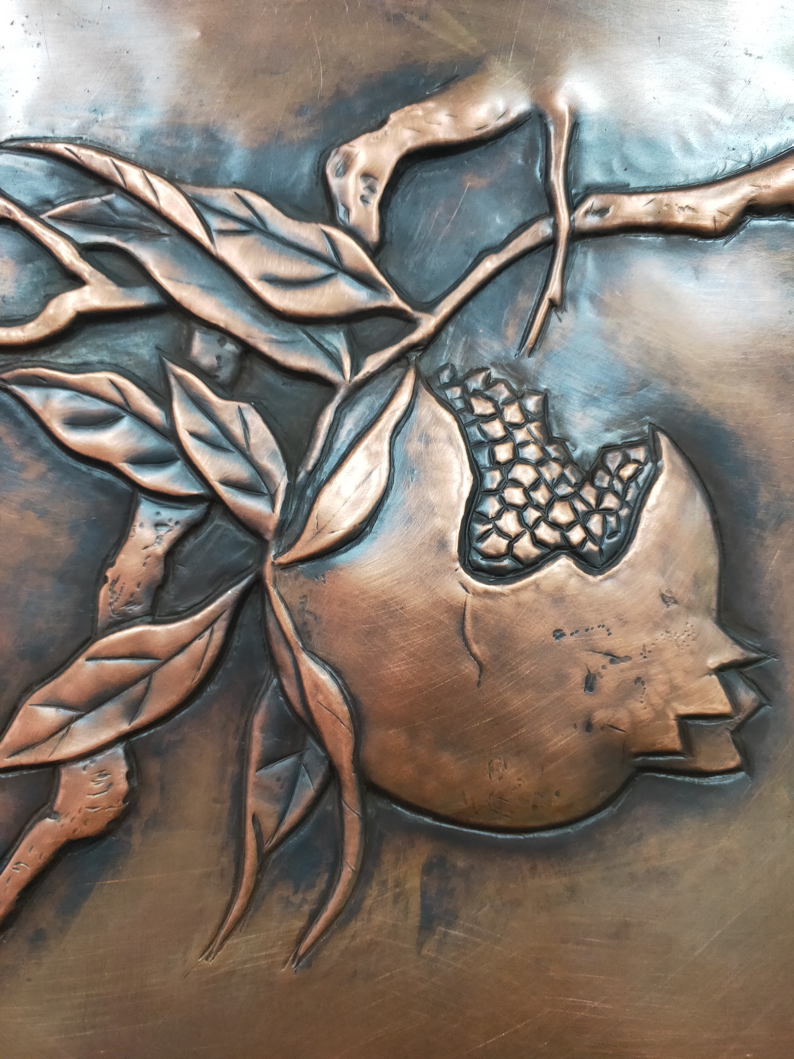 金属工艺～錾刻铜浮雕