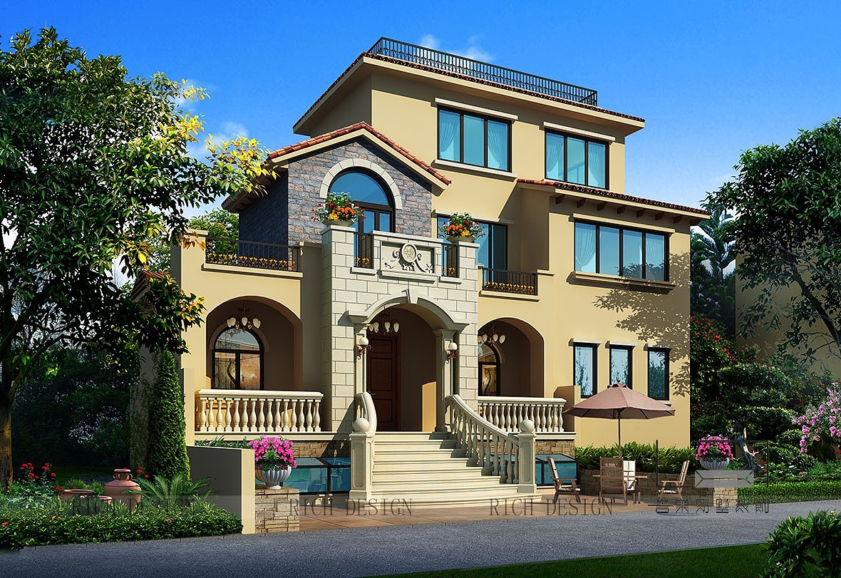 深圳宝安区曦城别墅装修效果设计图1200平方米，混搭（图ZMTI5NjcwMjM2） - 家装设计 - 站酷设计师誉巢别墅装饰公司原创素材 - 站酷ZCOOL