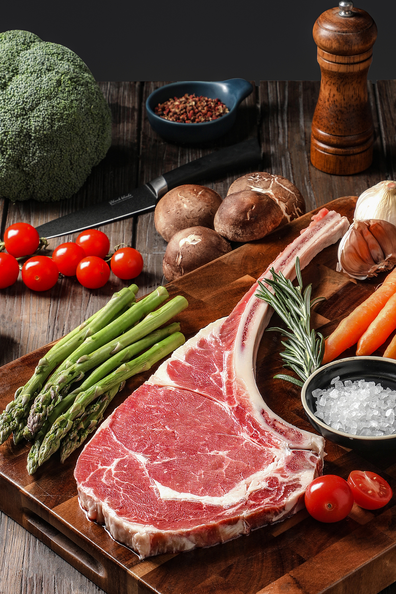 战斧牛排、牛肋骨拍摄