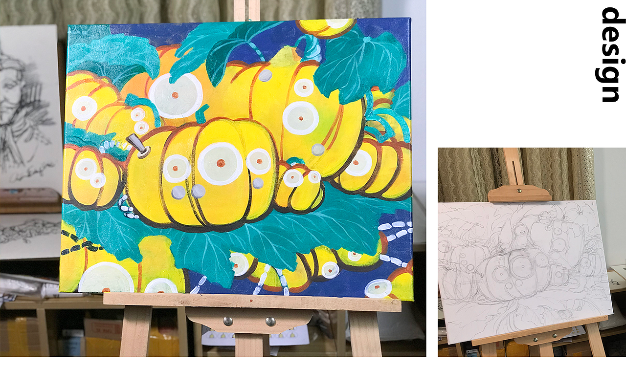 鼠闹金瓜（图ZMTkxODUzNzY4） - 图案 - 站酷设计师禄人设计原创素材 - 站酷ZCOOL