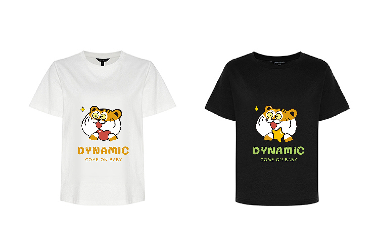 阿茹插画虎表情包 T恤效果图样稿热转印烫画贴定制插画（图ZMjUzMzI0OTgw） - 商业插画 - 站酷设计师阿茹生肖IP原创素材 - 站酷ZCOOL