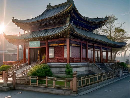 江西传统建筑亭台楼阁