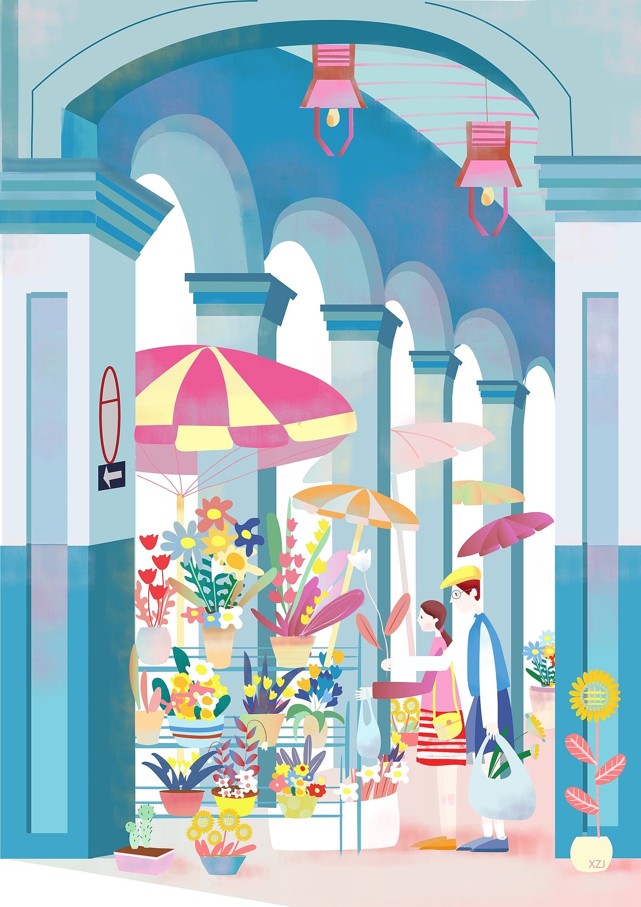 插画合集:用色彩讲诉人与自然的故事(图ZNjAwMTI4NjQ=) - 创作习作 - 站酷设计师tsezee原创素材 - 站酷ZCOOL