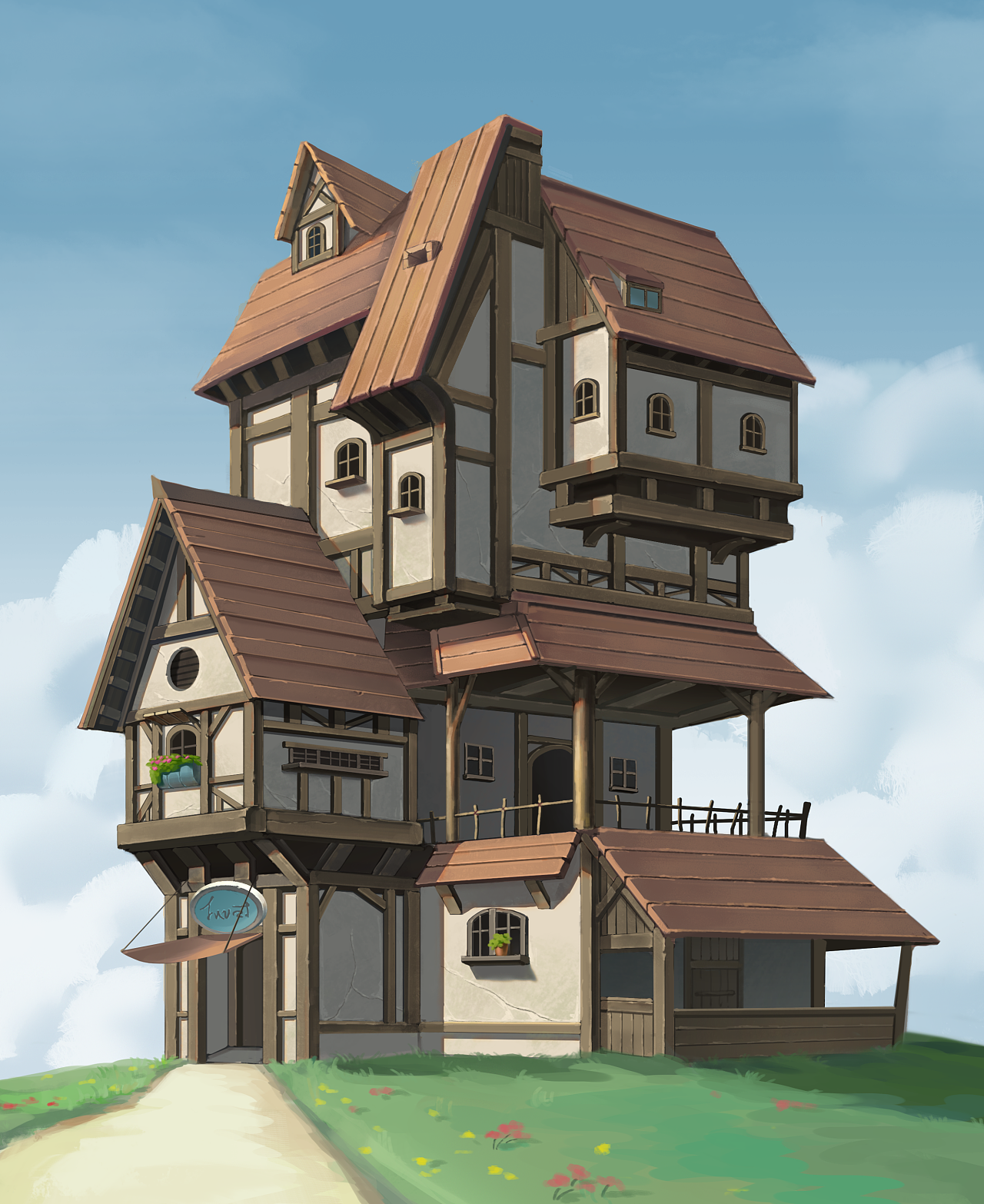 【学员作品分享】原画——原画建筑