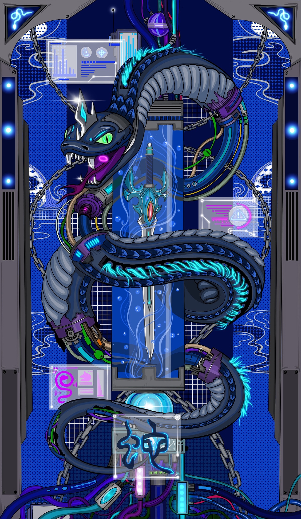 赛博朋克十二生肖|插画设计创作(上)