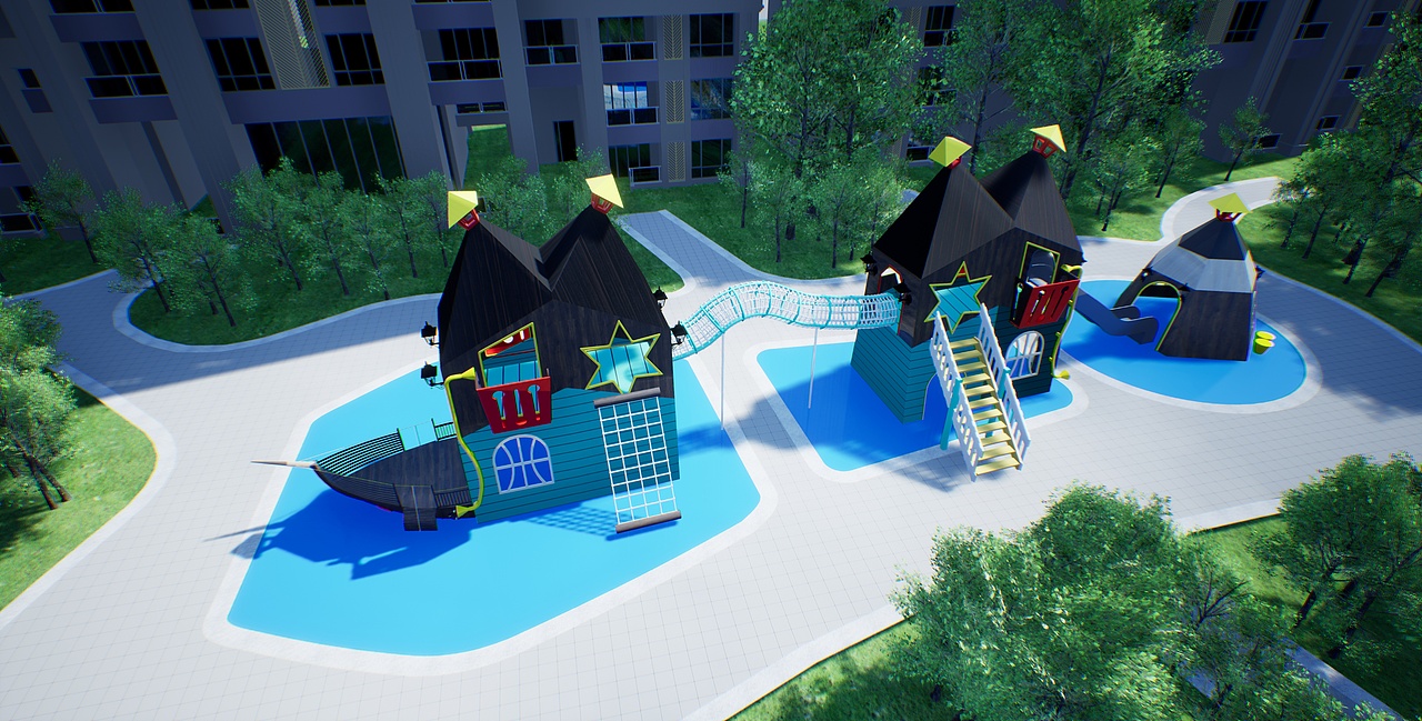 淘气堡作品图片（图ZMTkxMTg5Nzky） - 建筑/空间 - 站酷设计师匠人一心原创素材 - 站酷ZCOOL