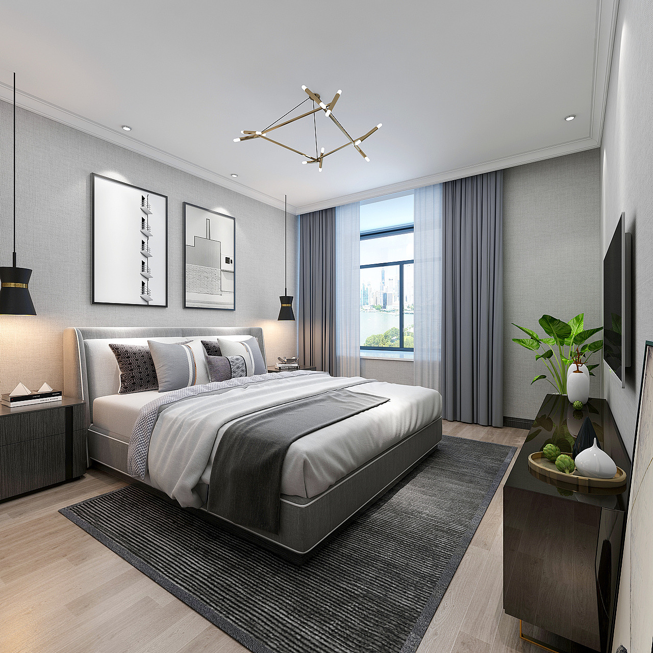 北欧黑白灰色调